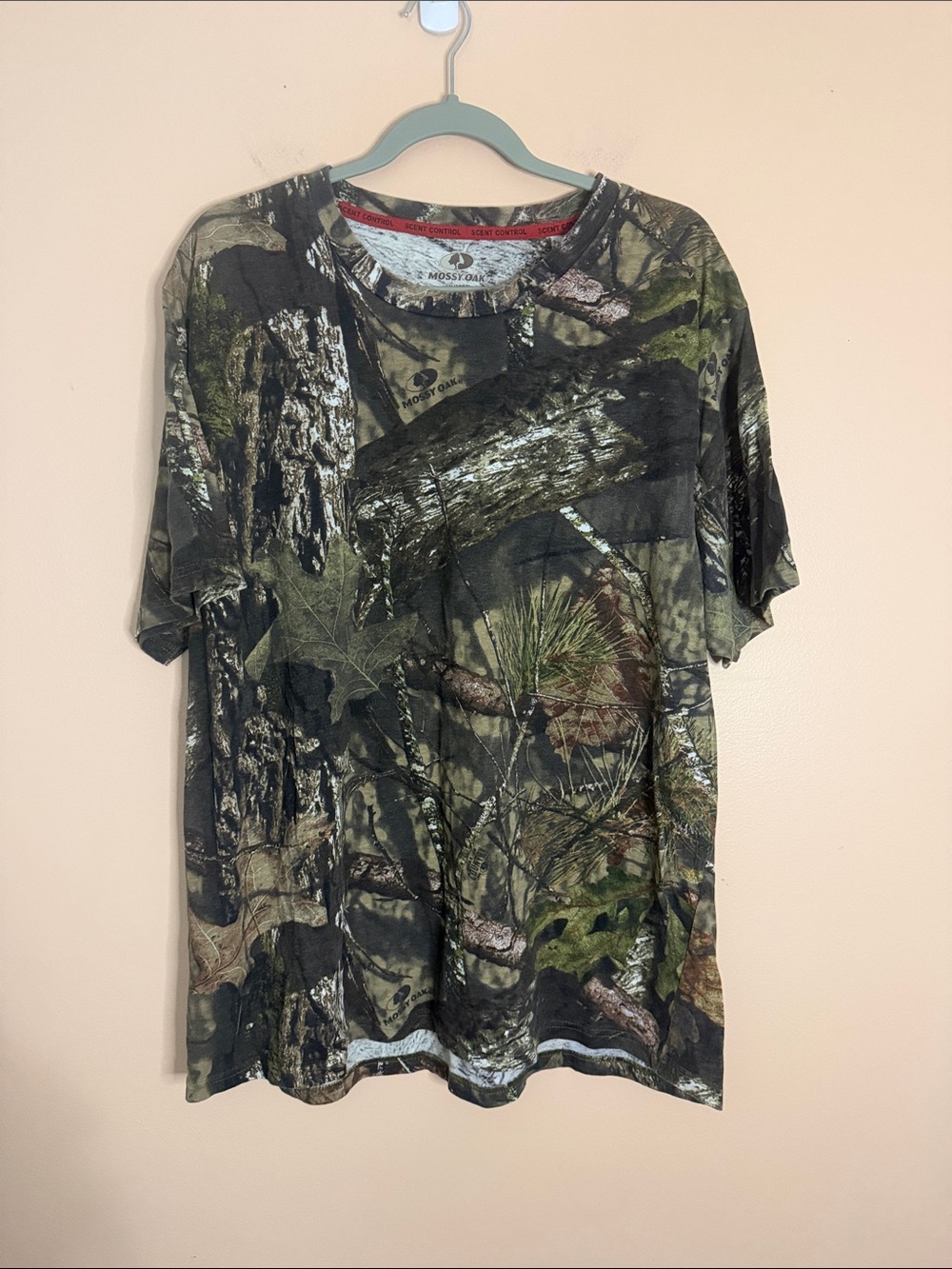 Mossy Oak Woodland Camo Short Sleeve Tee - Green/Brown